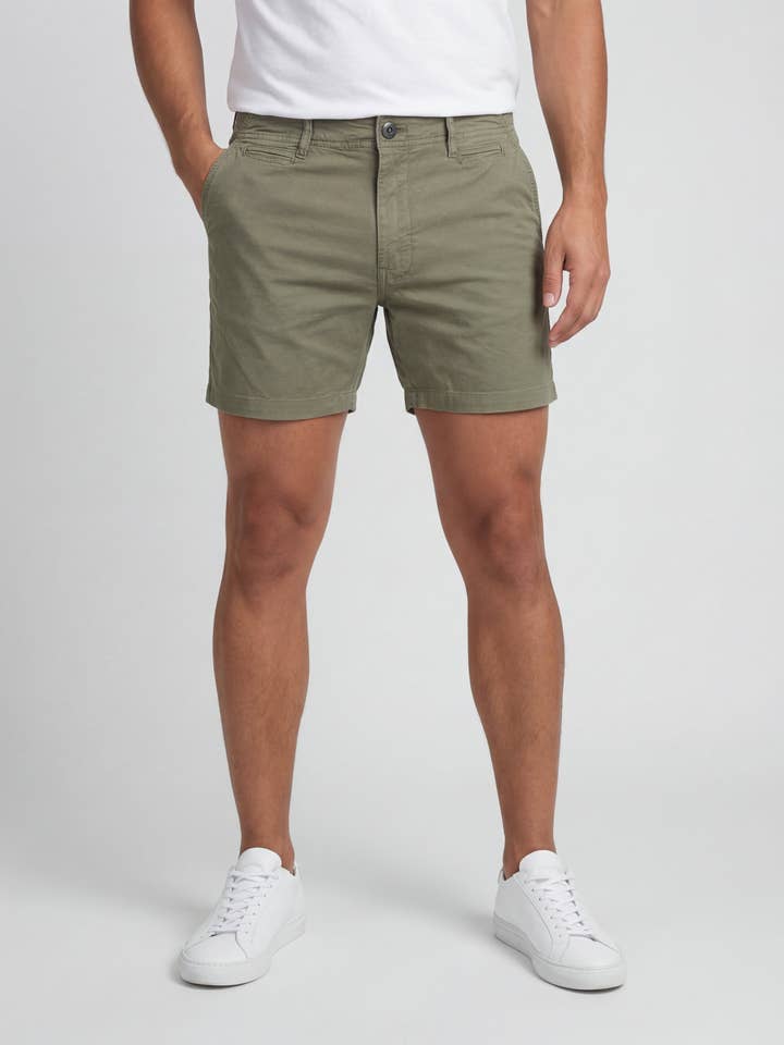 Palm Springs 5" Inseam Chino Short - Olive for wholesale by Original Paperbacks