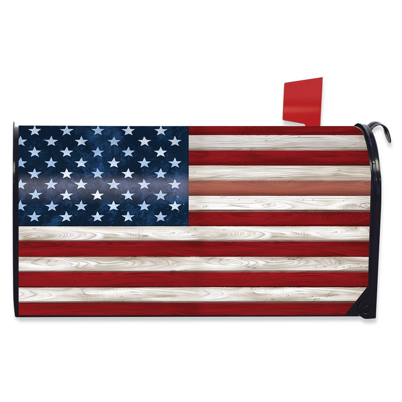 Briarwood Lane - Wholesale Mailbox - Wooden American Flag Mailbox Cover0