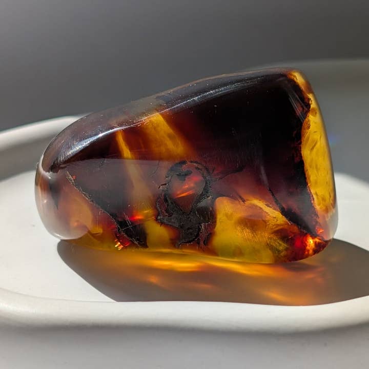 Bernstein "Das Herz des Waldes" | Schutz & Leidenschaft (65g) für den Großhandel von Temple of desire