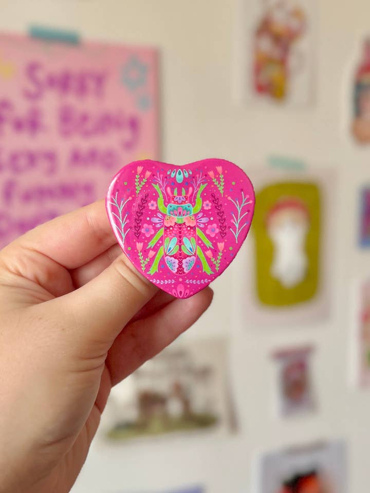 Bug Love - Badge for wholesale by Crafted in chaos