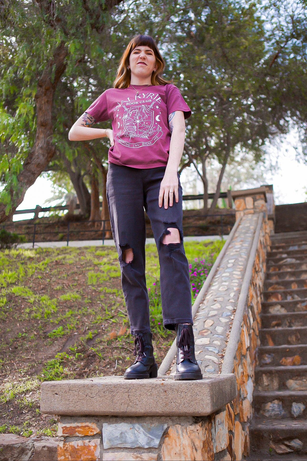 Sunbeam Shop Co - Wholesale Screen Printed T-Shirt - Women's - Valkyrie Book Club Shirt7