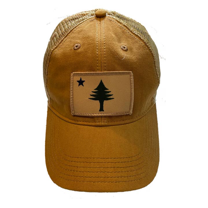 Original Maine - Wholesale Trucker Hat - Unisex - Original Maine Flag Faded Trucker Hat5