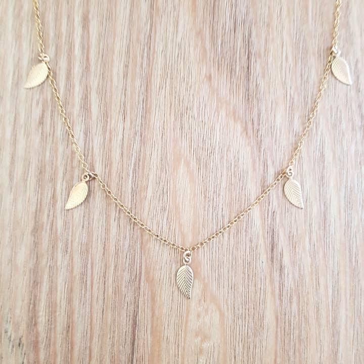 Leaves necklace for wholesale by C'cedille