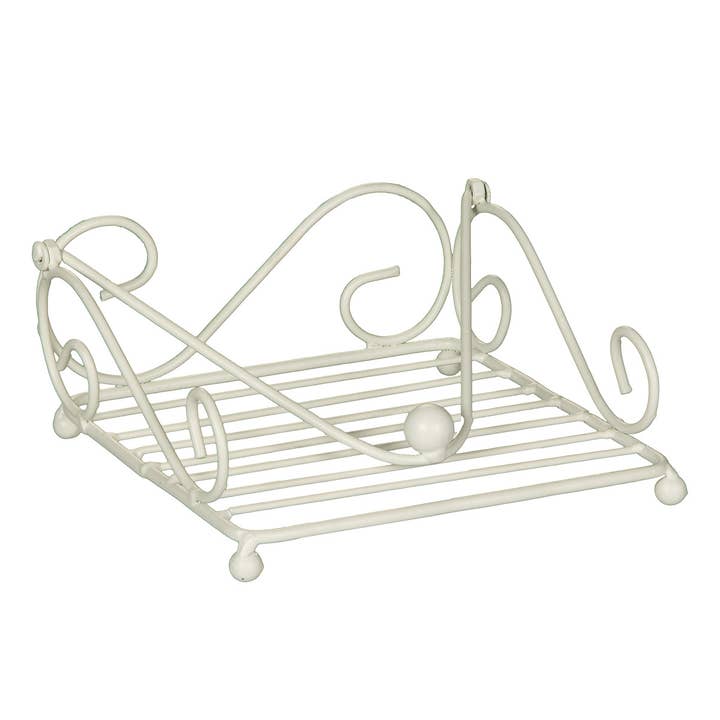 Servetthållare - vit 18cm för wholesale av Ambiente Haus