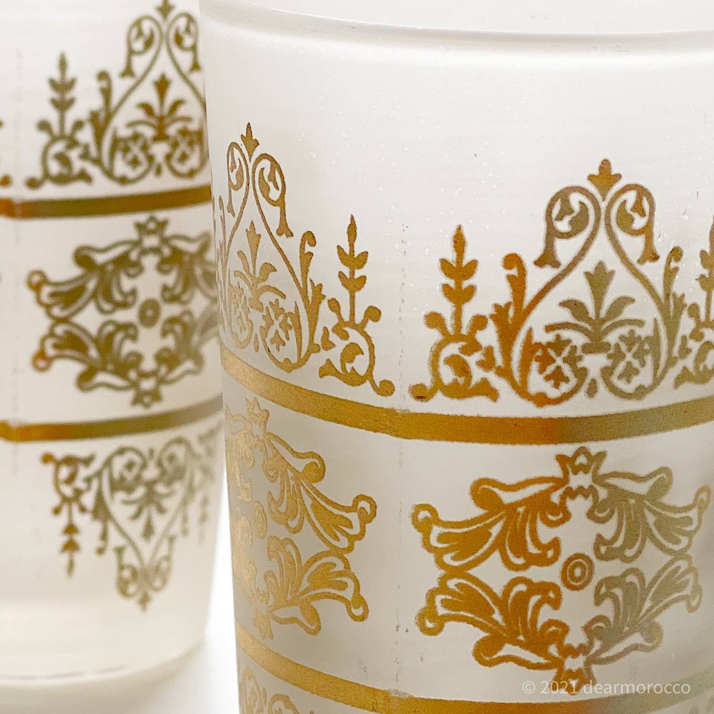 dear Morocco - Wholesale Drinking Glass/Cup - Moroccan tea glass classic Silver and Gold // Dear Morocco12