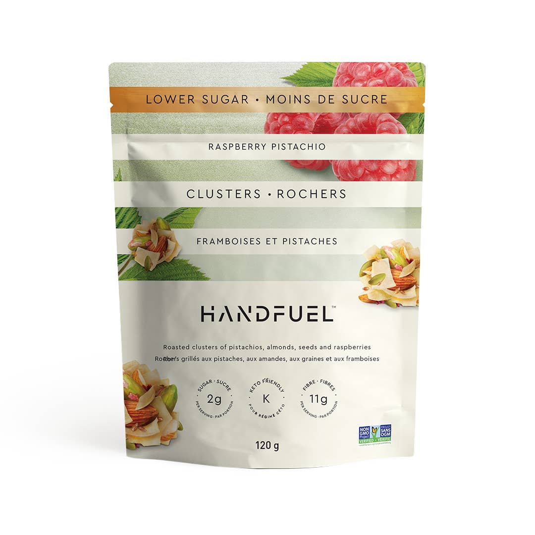 HANDFUEL - Wholesale Nuts - Raspberry Pistachio Clusters