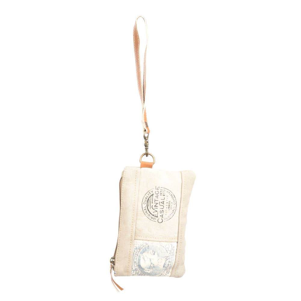 Benjamin International - Wholesale Pouch - Women's - Canvas Stamp Wristlet Pouch2