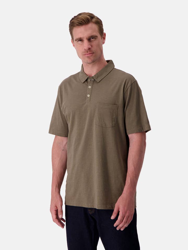 COLOURS & SONS – Großhandel Poloshirt – Herren – Poloshirt Slub - Olive