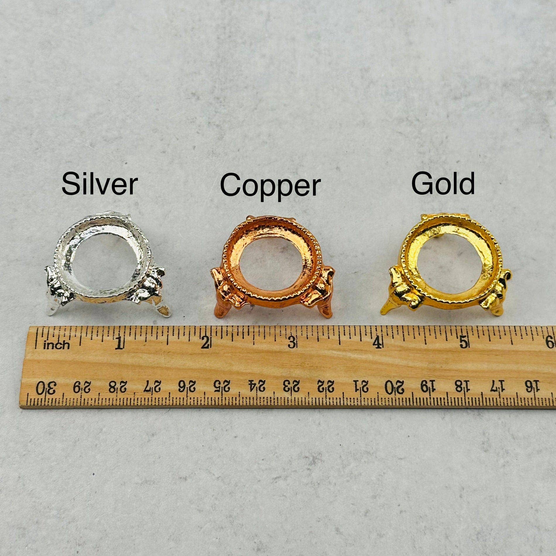 Rock Paradise – wholesale Dekorativt bordsobjekt – Metal Sphere Stand - Crystal Sphere Hållare - Du väljer Fini8