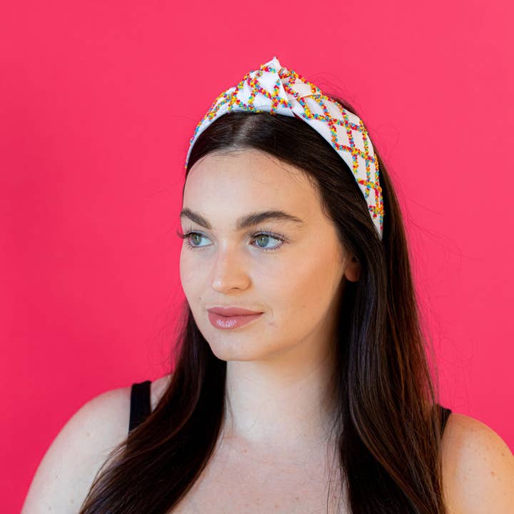 Golden Lily - Wholesale Fashion Headband - Women's - Sprinkle Headband - White0