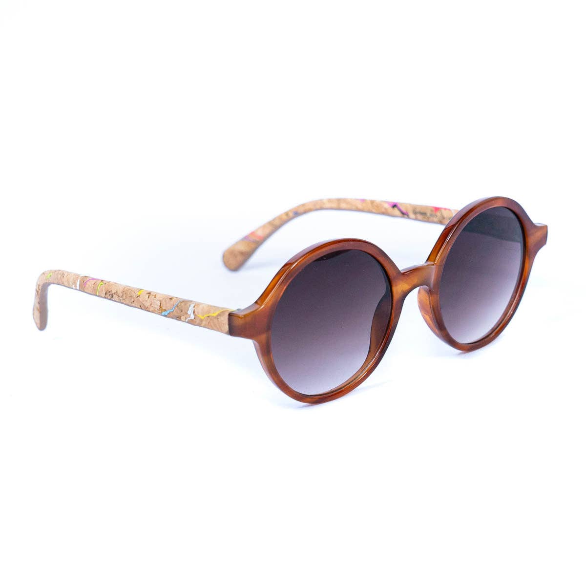 Meninas Bonitas Cork - Vente Lunettes de soleil – femme - Lunettes de soleil en liège pour femmes avec verres UV et étui L-10701