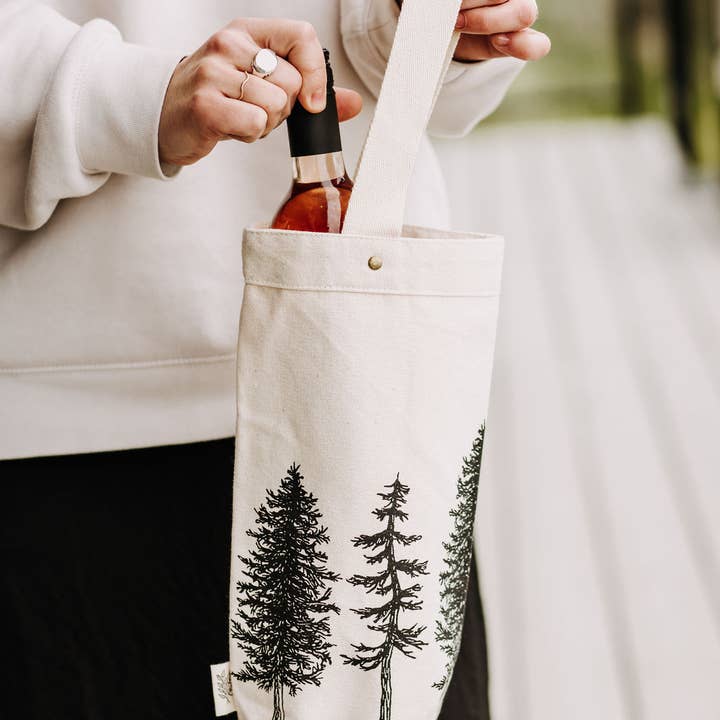 Your Green Kitchen - Wholesale Wine Tote - Wine Tote / Trees / Gift Bag1