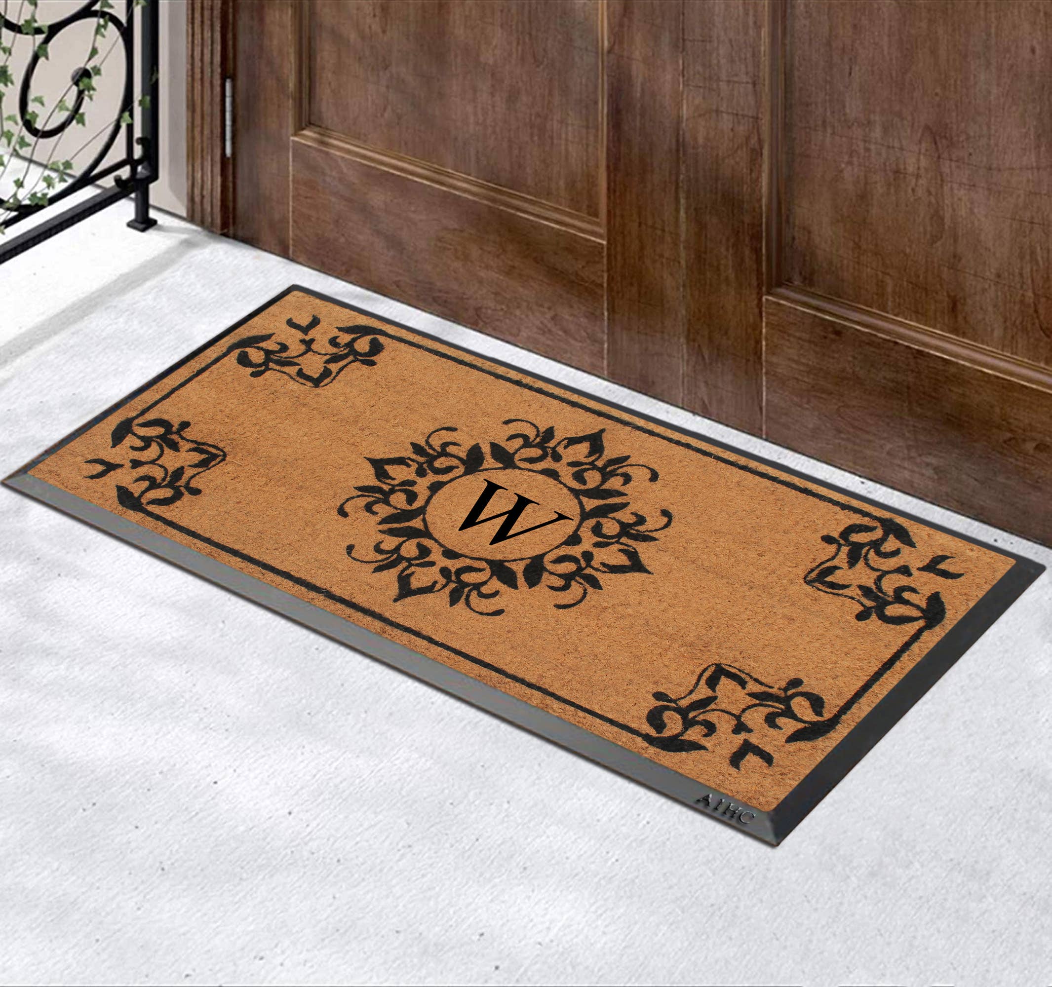 A1 home collections - Wholesale Door Mat - A1HC Natural Coir & Rubber Heavy Duty Monogrammed Doormats22