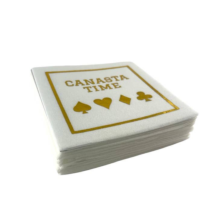 Maven Home - Vente Serviettes jetables - Serviettes de cocktail en lin, Heure de Canasta5