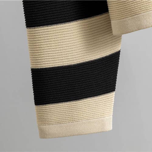 Classic Black Chic Korean TwoPiece Knit Set Cardigan Top for wholesale on Faire10