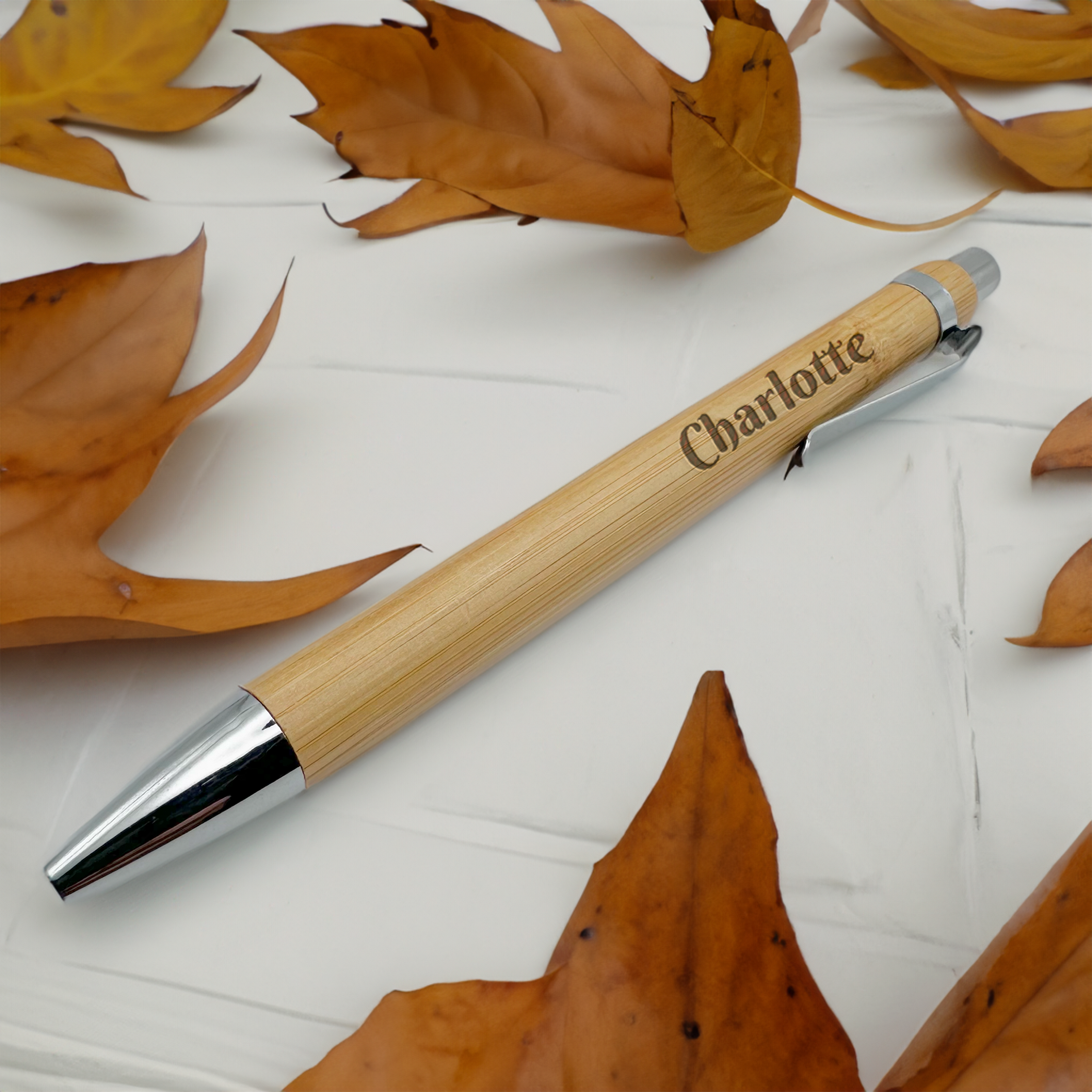 Harkak Creative - Wholesale Pen - Laser Engraved Personalised Wooden Pen Customized small Gift0