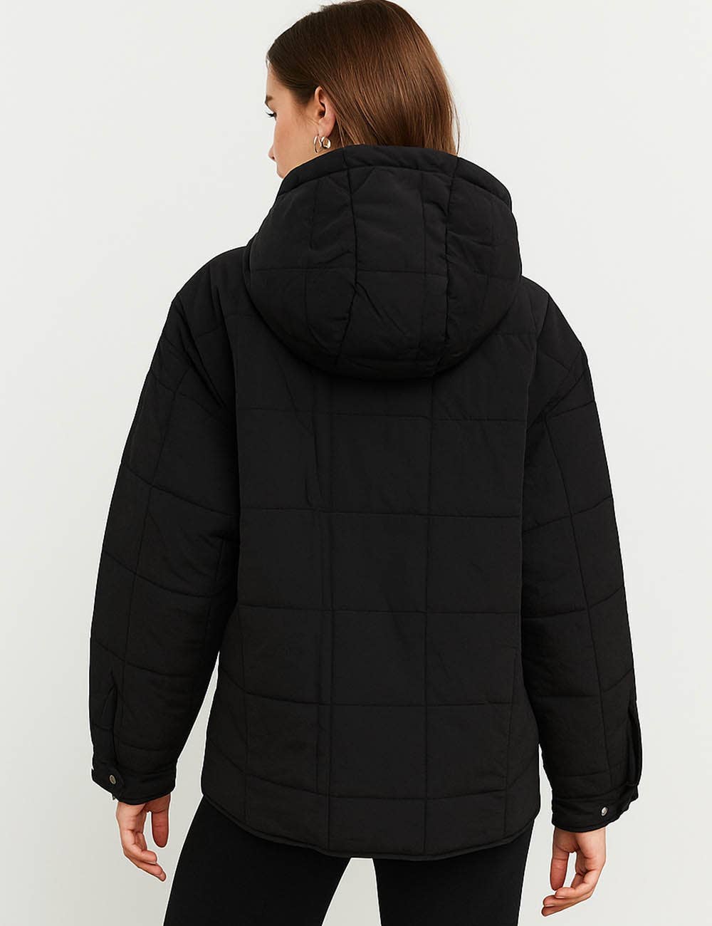 Sweetkama – wholesale Puffer jacket – Women’s – Ladies Button Pullover Hooded Padded Puff Jacket SKT475514