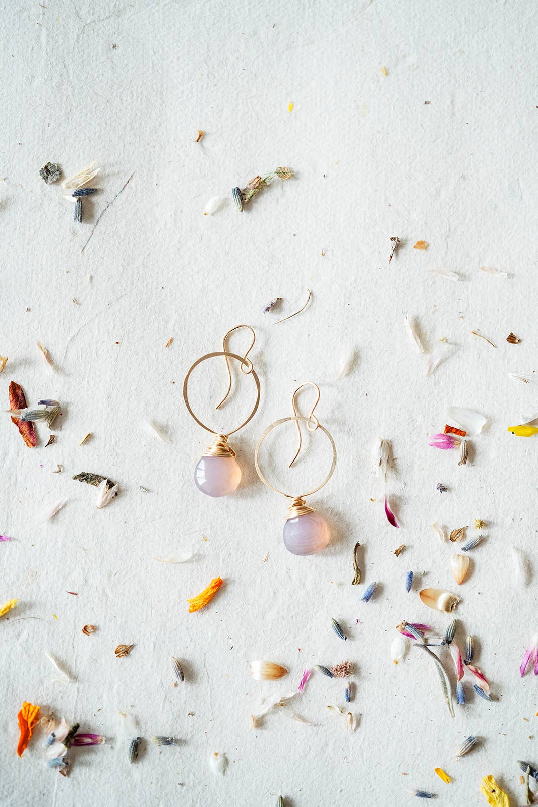 Bella Vita Jewelry - Wholesale Dangle Earrings - Pantone Earrings | Megan Hoop and Natural Stone Earrings24