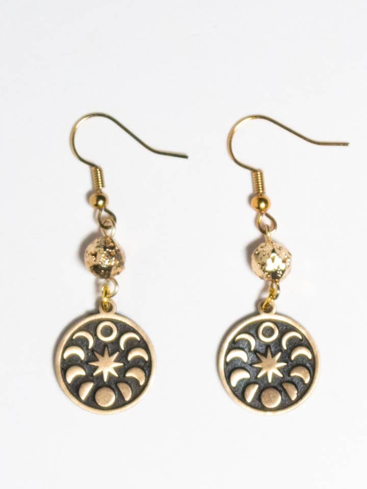 Solar Eclipse in the Round Earrings for wholesale by Kinley Jewelry