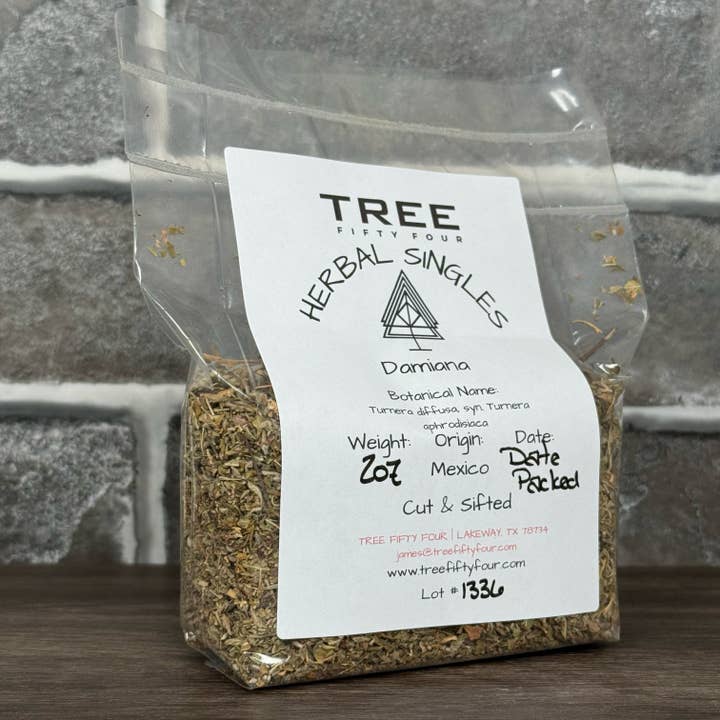Tree Fifty Four - Wholesale Loose Tea - Damiana | 2oz - 1 KG | Bulk Herbs