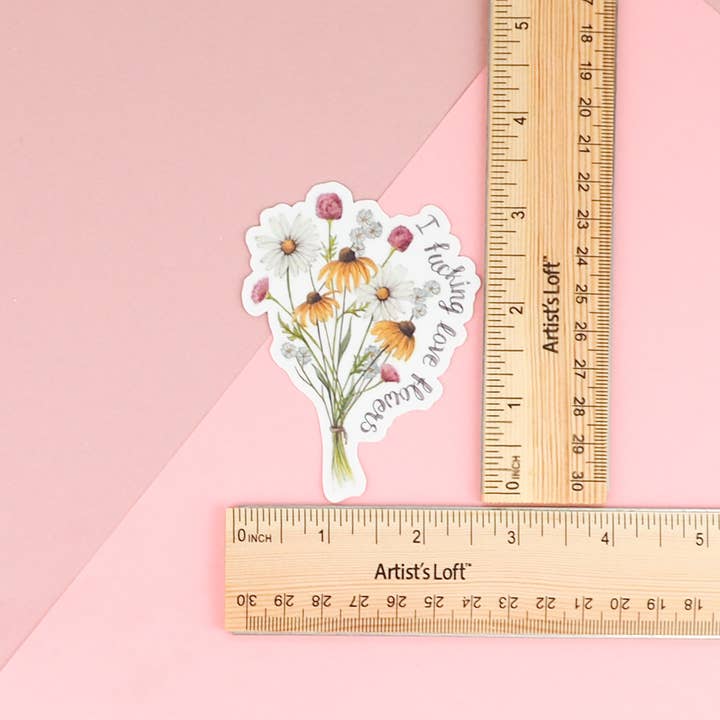 Naughty Florals – wholesale Klistermärke – Jag älskar blommor klistermärke