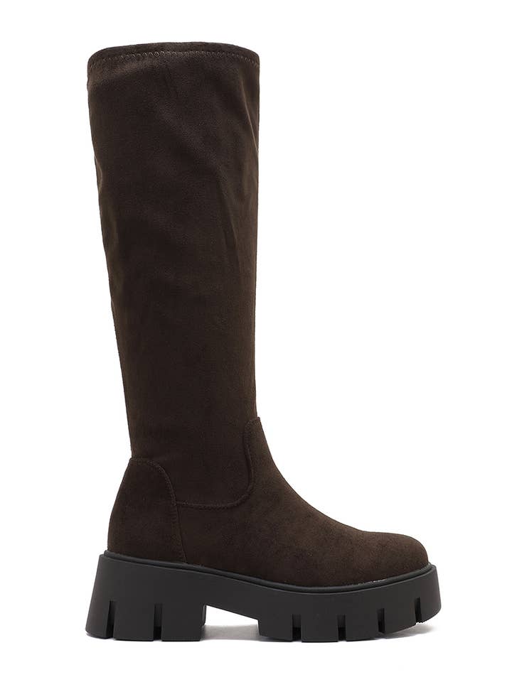 Joia Paris - Wholesale Booties - Women's - Minimalist high boots with thick sole WZ-12313