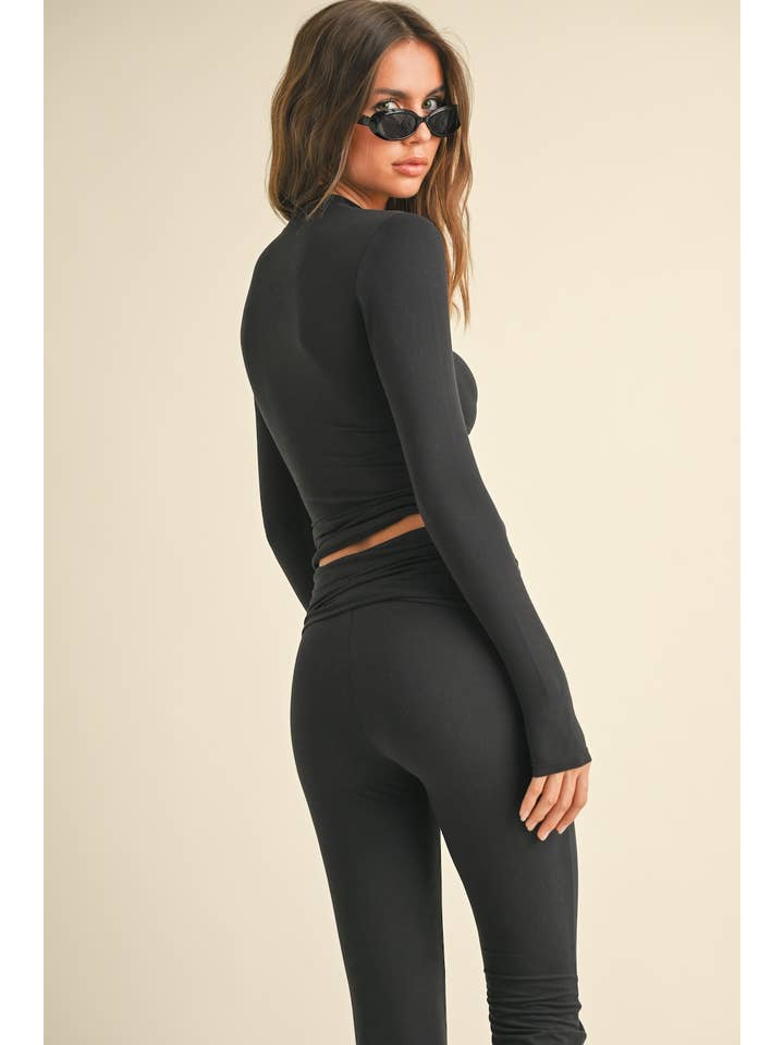 KIMBERLY C - Wholesale Lounge Top - Women's - Soft Knit Jersey Long Sleeve Tee49