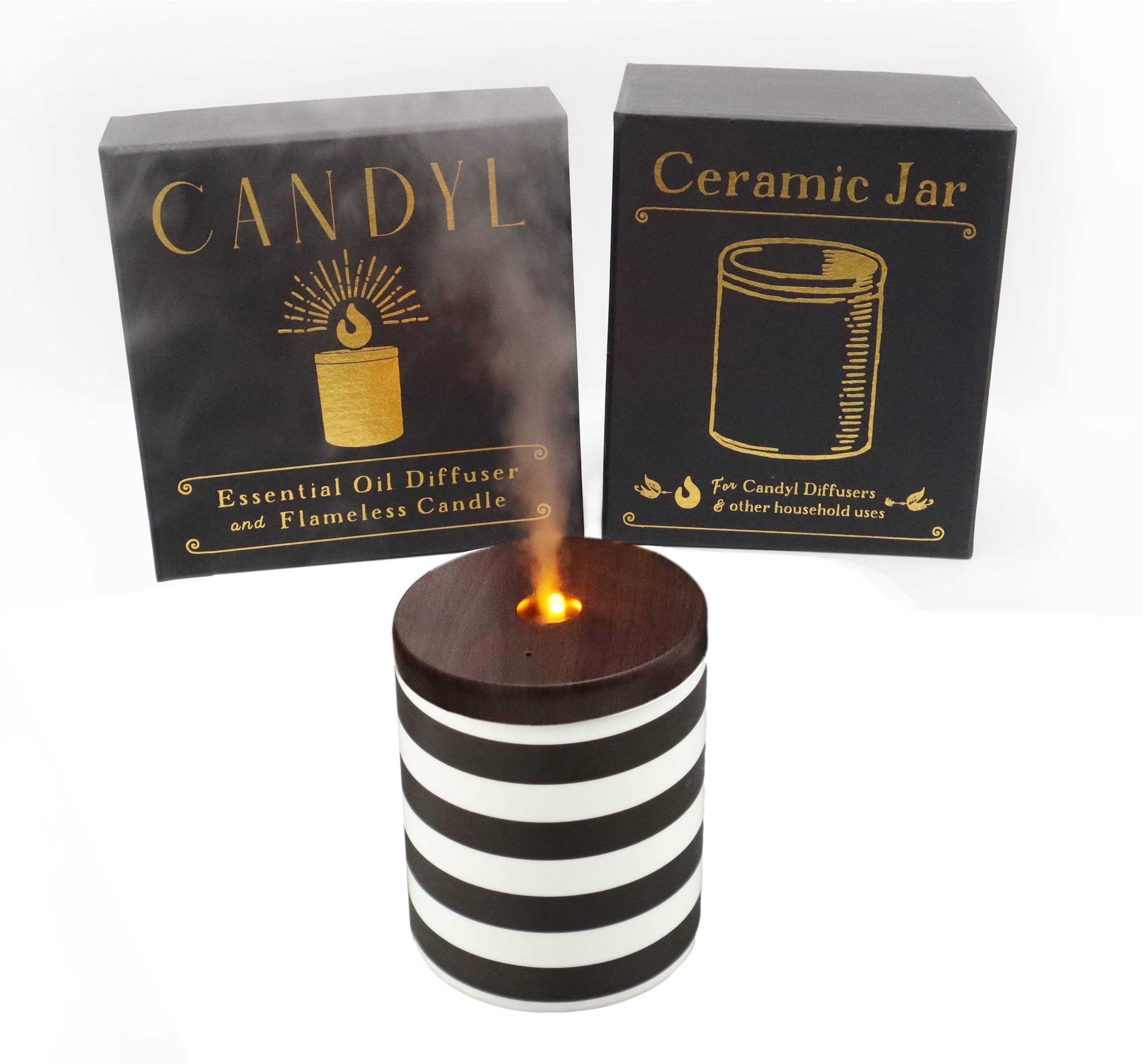 Candyl - Vente Diffuseur électronique - Diffuseur d'Huiles Essentielles Candyl avec Flamme de Lumière de Bougie10