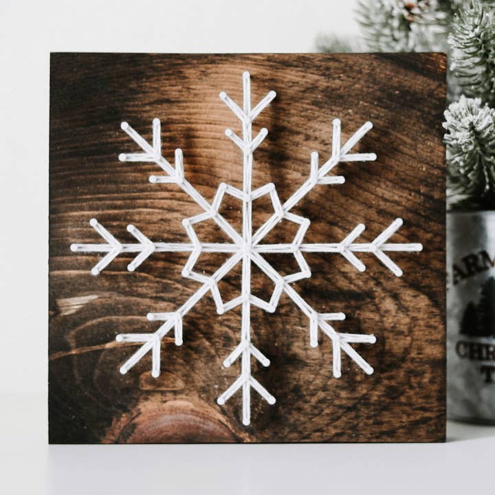 Knot Really Art - Vendita all'ingrosso Kit per lavoretti fai da te - Kit artistico con corde fai-da-te Snowflake0