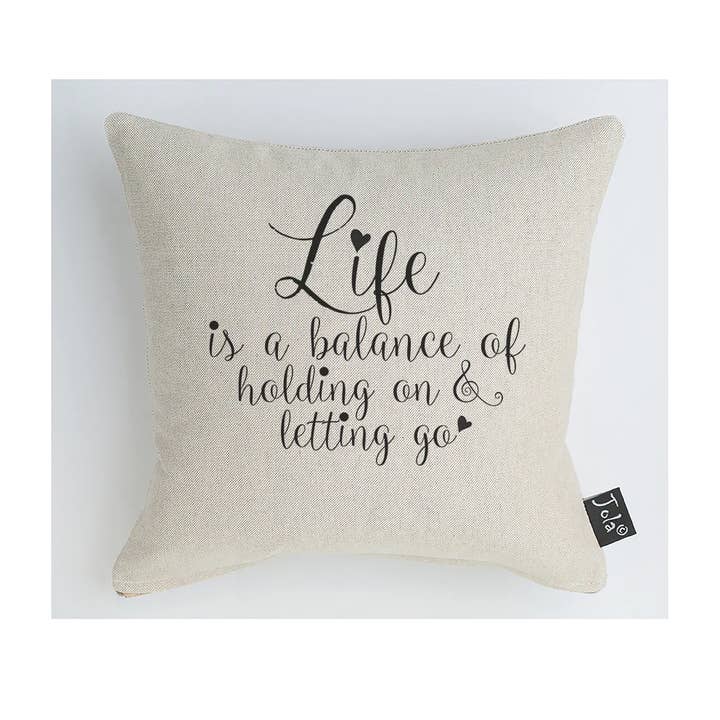 Life Is A Balance Cushion for wholesale by Jola Designs