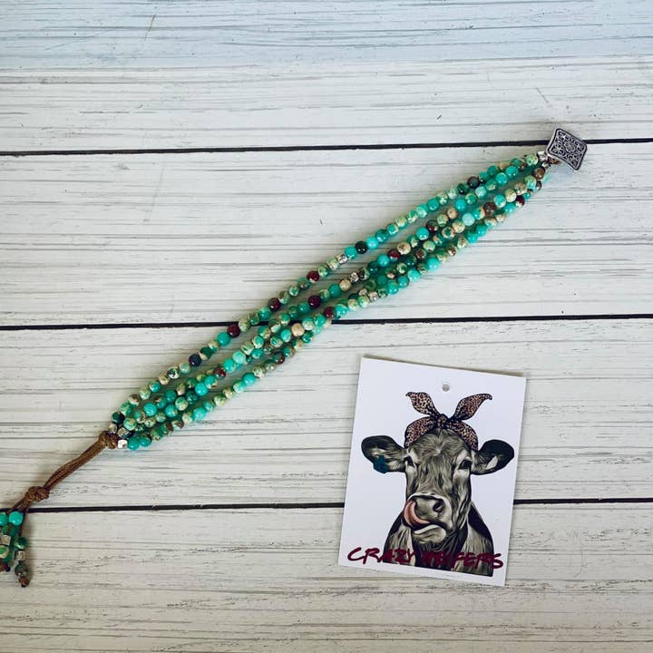 Crazy Heifers Wholesale - Wholesale Beaded Bracelet - 4-Strand Wrap Bracelet