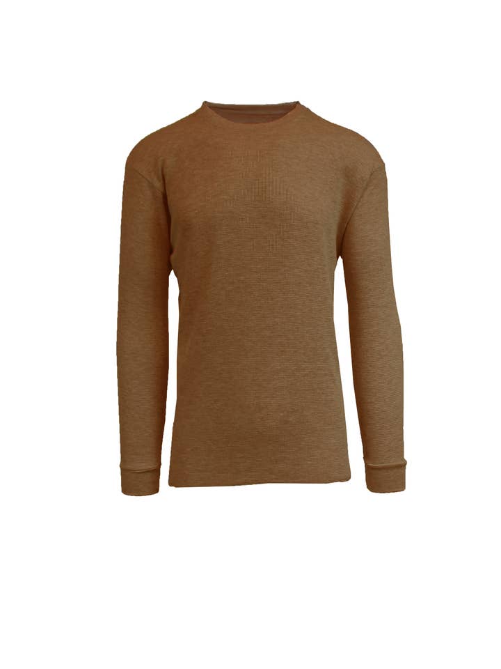 Galaxy By Harvic - Wholesale T-shirt – men's - Men's Waffle Knit Thermal Shirt1