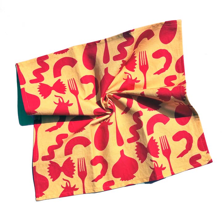 Silhouetti Canvas Napkins, set of 2 for wholesale by Pasta Water Shop