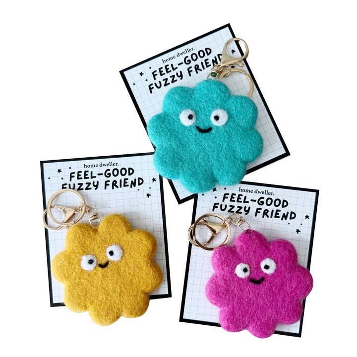 Wohlfühl-Flauschiger-Freund-Taschenanhänger | Schlüsselanhänger für den Großhandel von Home Dweller