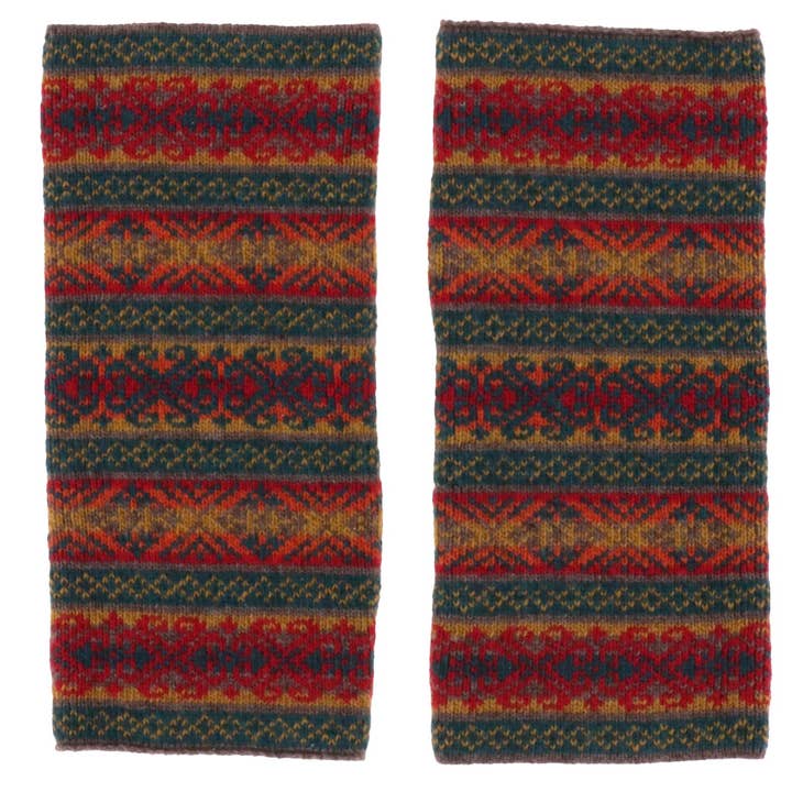 Cadenza Italy Ltd - Wholesale Hand warmer - Cashmere Blend Fairisle Wrist Warmers