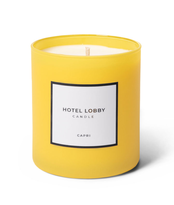 Hotel Lobby Candle - Wholesale Jar/Filled Candle - Capri - Lemon Luxury Soy Candle - 9.75 oz5