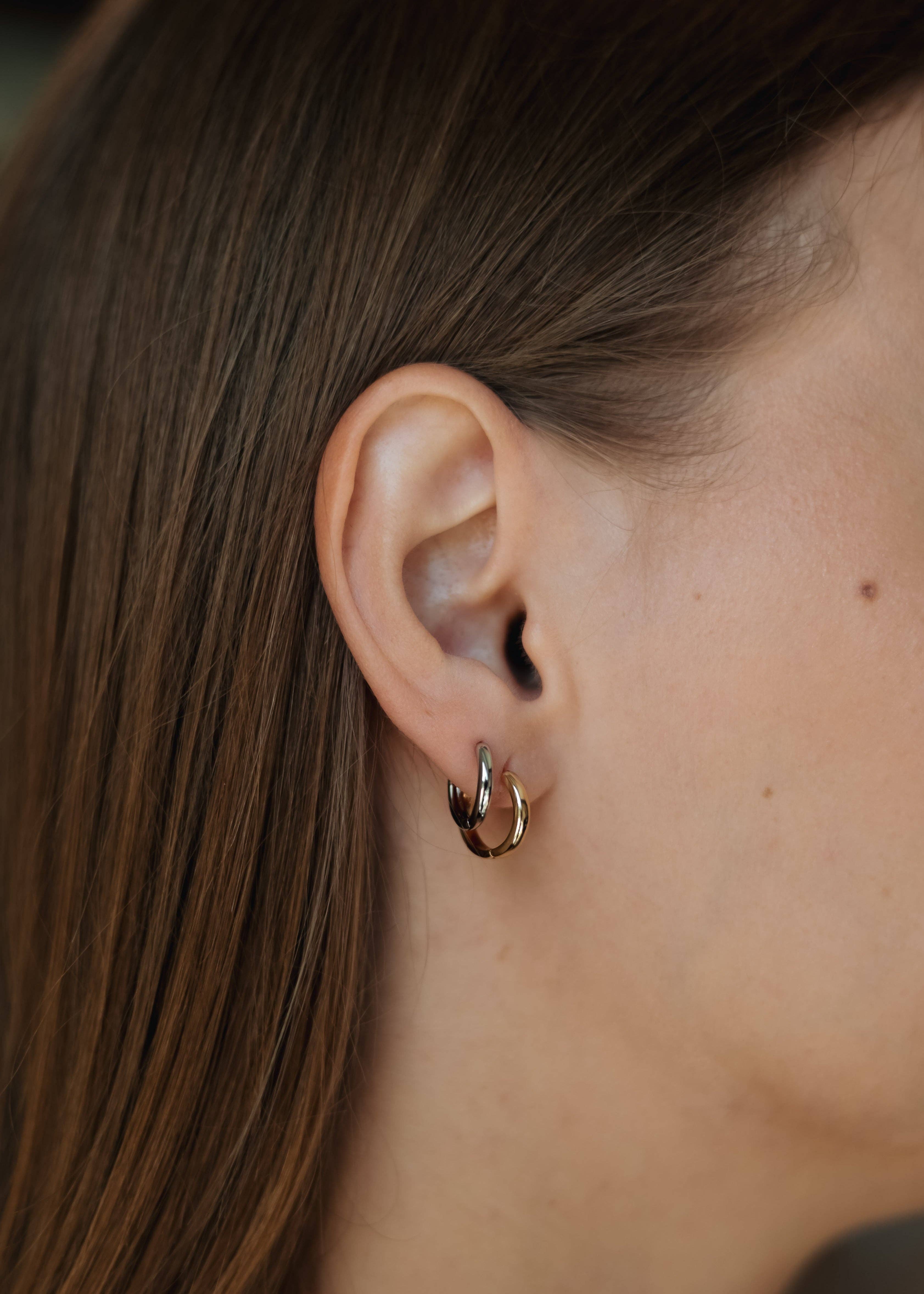 Sedy Jewelry - Wholesale Hoop Earrings - Hypoallergenic Small Hoop Earrings – 14K Gold , Rose & White Gold10