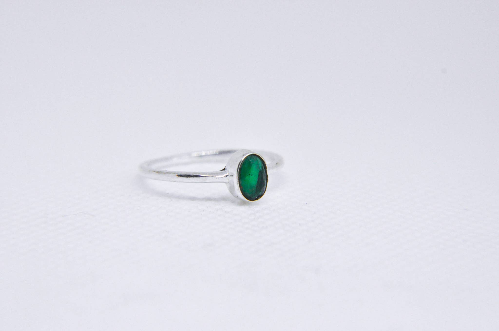 Zumki - Wholesale Single Stone/Solitaire Ring - Simple and Minimal Natural Gemstone Silver and Brass Ring7