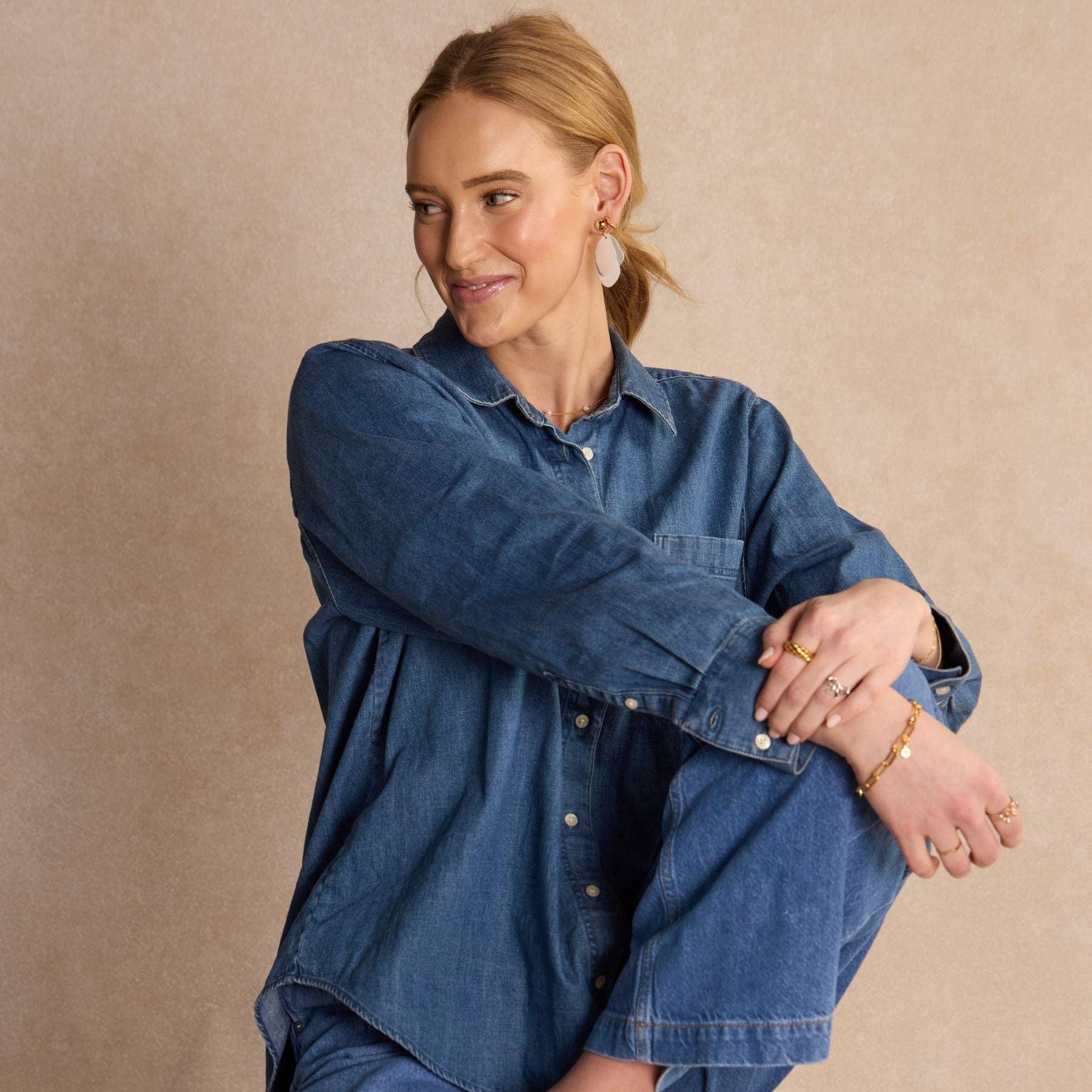 Nickel and Suede – Großhandel Ohrhänger – Creme Weston6