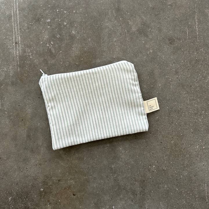 The Market Bags - Wholesale Food storage wrap/bag - Water Resistant Snack Bag - Sage Stripes3