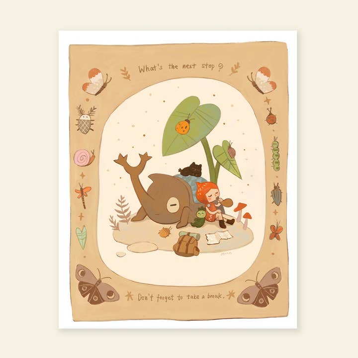 8x10" Take a Break - Giclée Print for wholesale by MoonQi.Art LLC