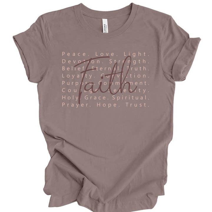 *WHOLESALE* Words of Faith Short Sleeve Tee for wholesale by The Graphic Tee