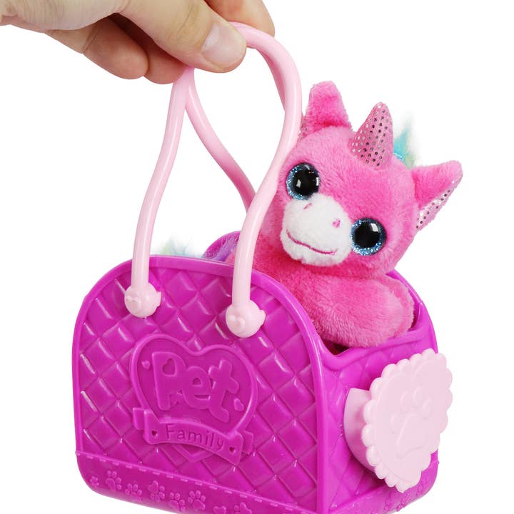 ASSORTED Unicorn Pony Stuffed Toy Carry Bag - 12 Pcs for wholesale on Faire7