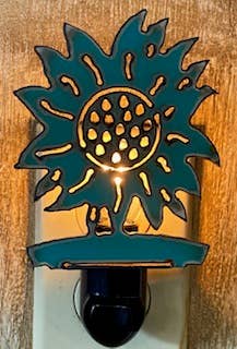 Iron Jewel - Vente Veilleuses - Veilleuse Tournesol Turquoise jardin printemps recyclage cuisine1