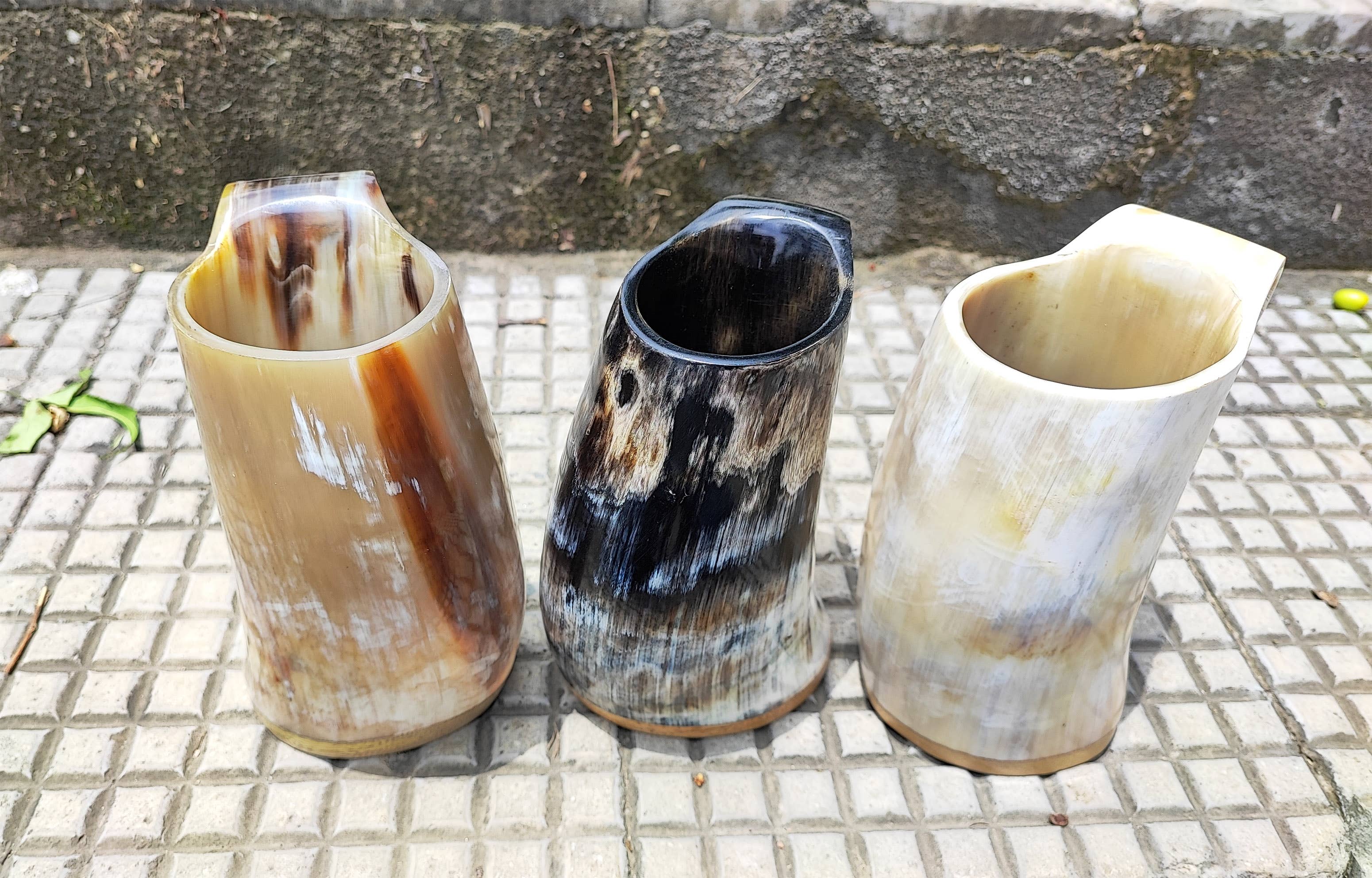 Billion Brothers - Wholesale Drinking Glass/Cup - Viking Horn Mugs Tankards Horn Cups Ale Mead Beer Mugs Large8