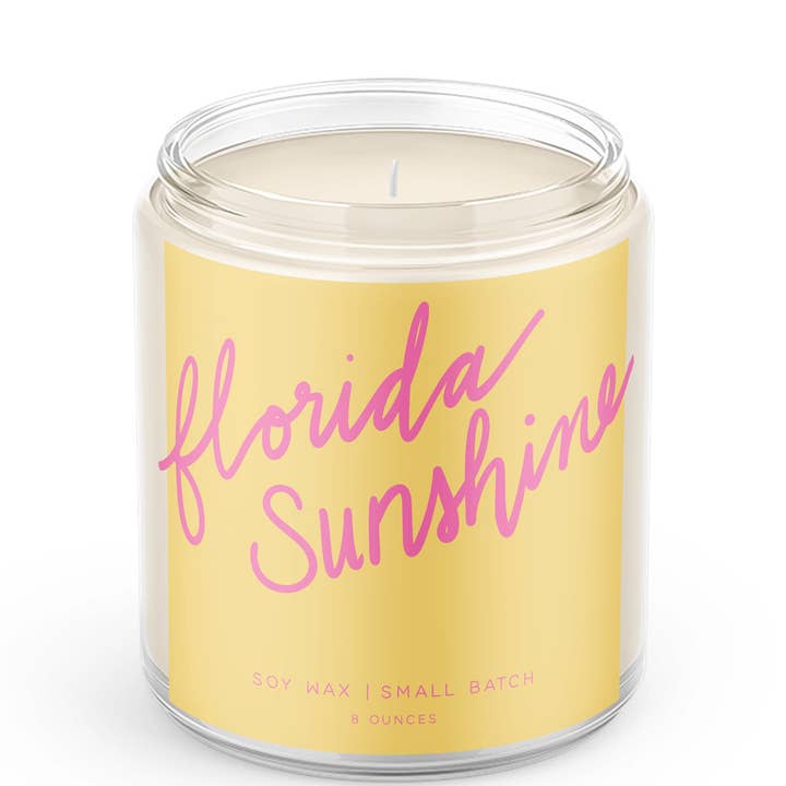 Poured Goods - Wholesale Jar/Filled Candle - Florida Sunshine - Florida Candle0