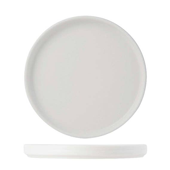 Solid Color Straight Side Ceramic Plate, 10.75" for wholesale by Tuxton Home