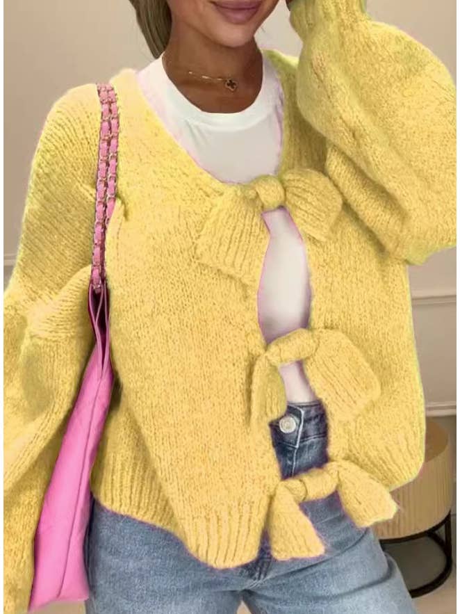 Miss Sparkling - Wholesale Cardigan - Dames - Vest met strik