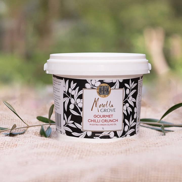 Gourmet Chilli Crunch in Morella Grove EVOO 1L for wholesale by Morella Grove