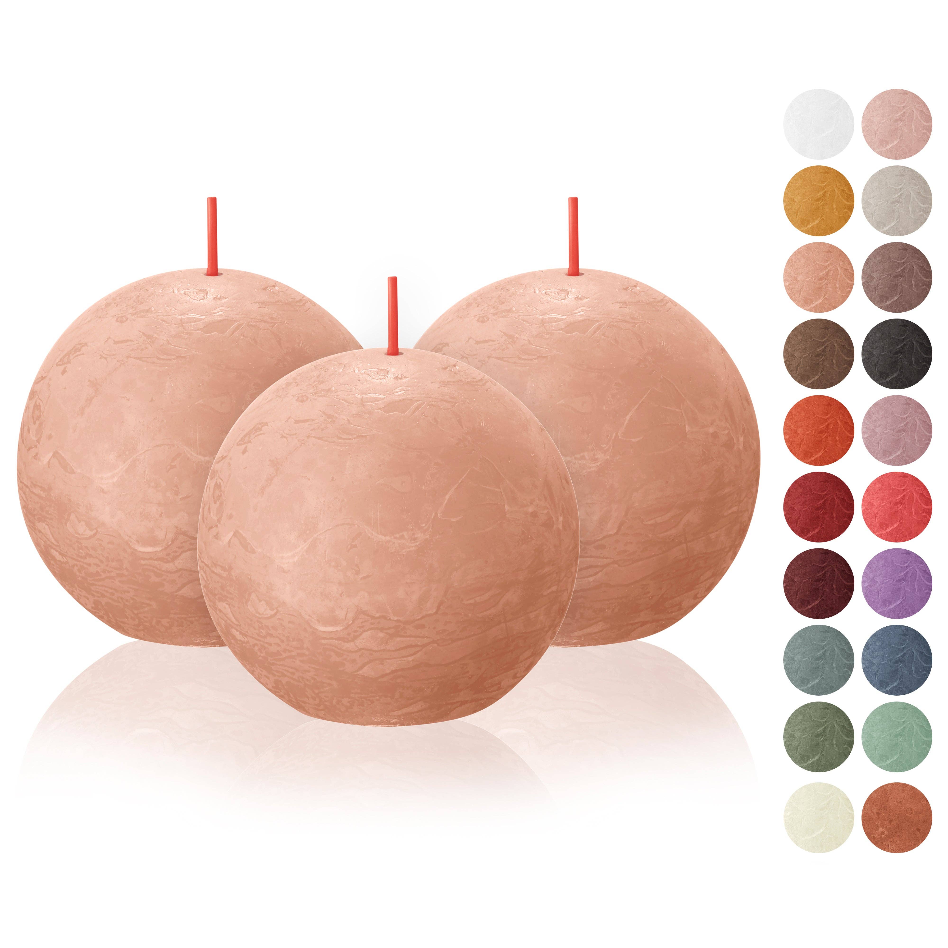 BOLSIUS – Velas de decoração por atacado – 6 Velas rústicas 3" - Inperfuted - Natural - Eco-Friendly - Cera Plant-Based - **Vendido Individualmente45